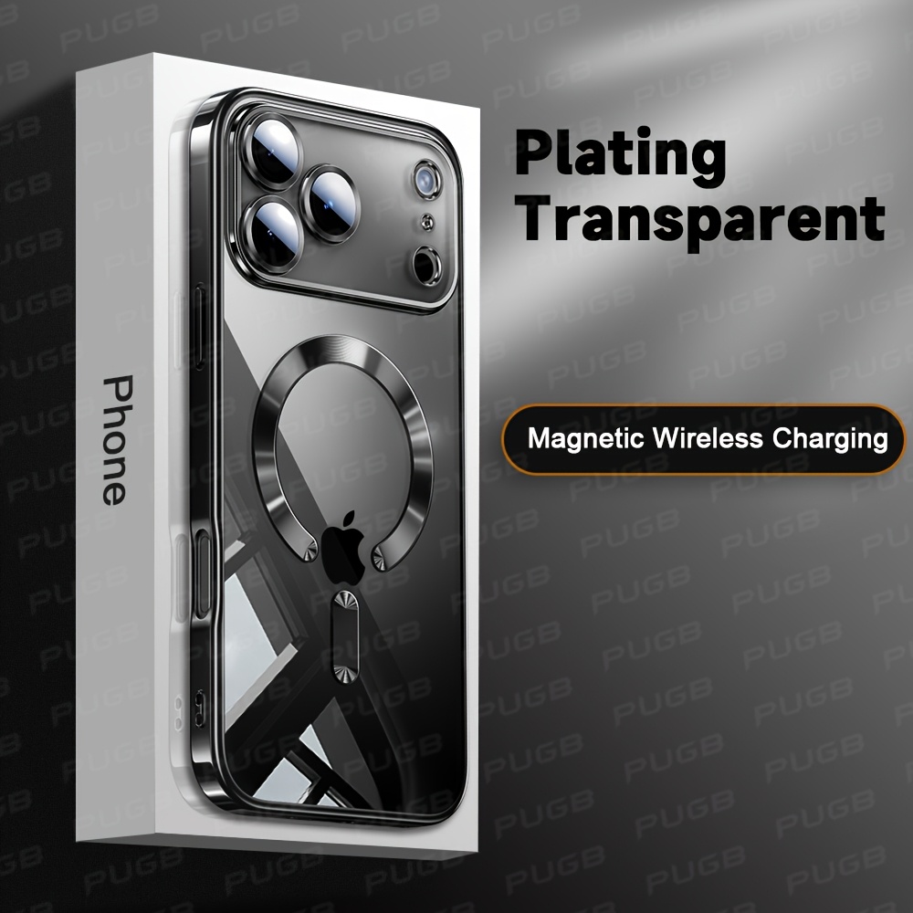 Прозрачен магнитен калъф за iPhone 11-17 Pro Max Air Plus – Защита на обектива, мек и здрав - Image 5