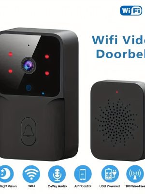Смарт видео звънец с камера – WiFi 2.4G, нощно виждане и двупосочен аудио
