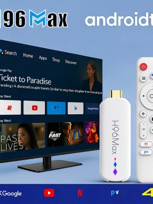 H96 Max 2026 Android 14 TV Stick – 4K Ultra HD, AI гласов контрол, Wi‑Fi 6 и 3D поддръжка