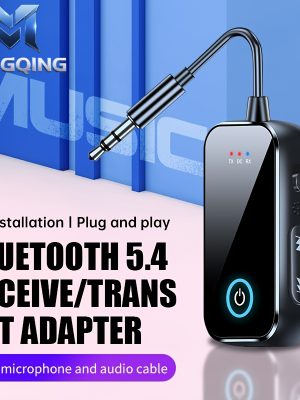 Bluetooth 5.4 TX/RX адаптер – безжичен аудио приемник/предавател за кола, самолет, ТВ и компютър