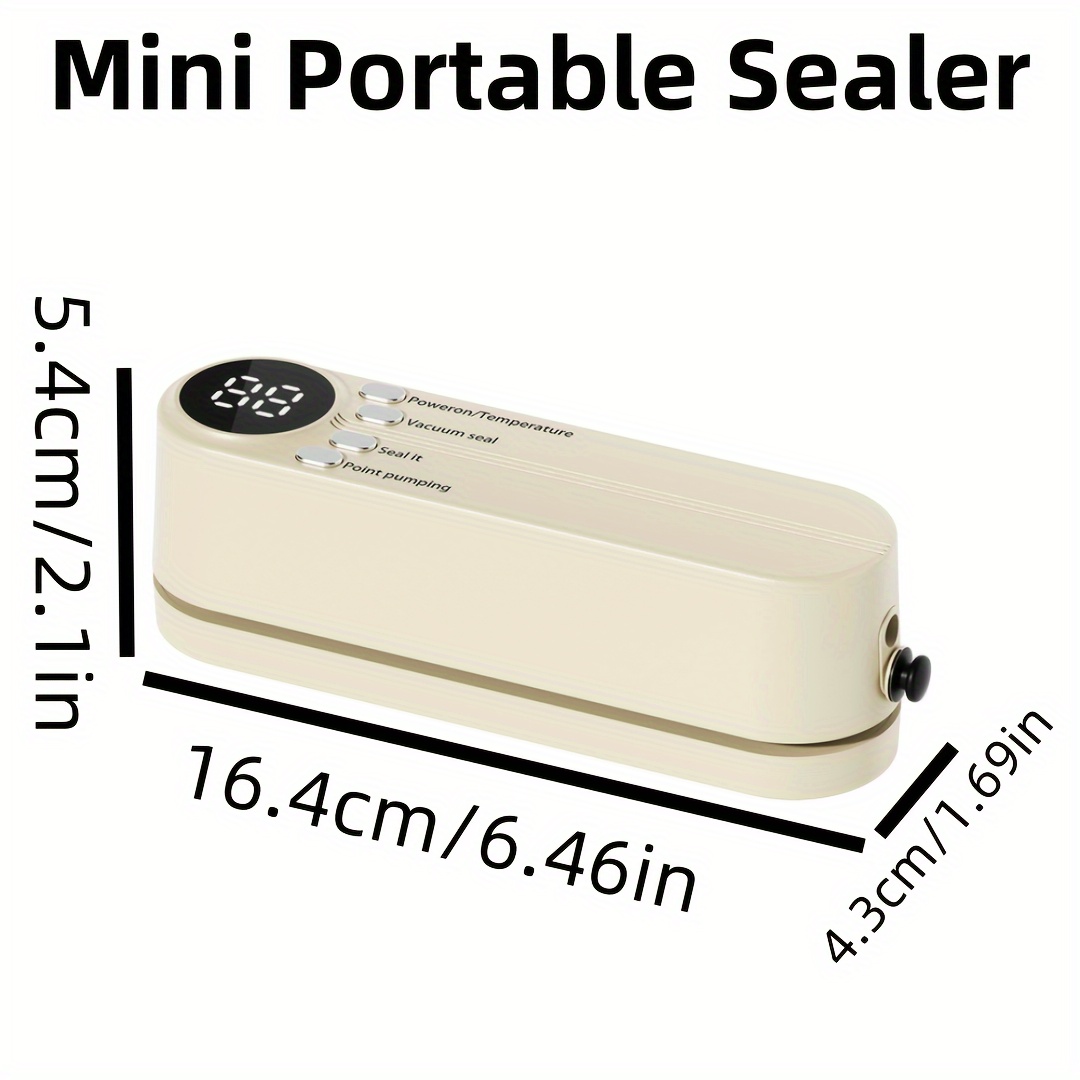 Безжична вакуум машина за храна USB - преносим уред с батерия 1200mAh - Image 2
