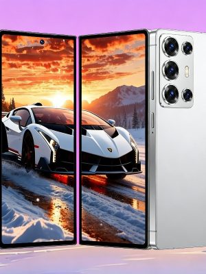 Android смартфон 2026 – 6.8″ HD екран, 4+64GB памет, Dual SIM, вграден стилус, Type-C бързо зареждане, GPS, включен кабел