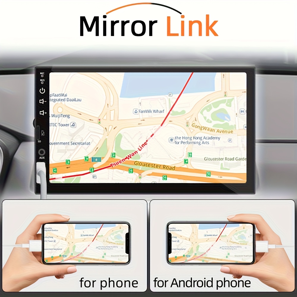 MP5 плейър за кола 1DIN/2DIN, HD дисплей, CarPlay и Android Auto, автомобилна мултимедия с камера - Image 6