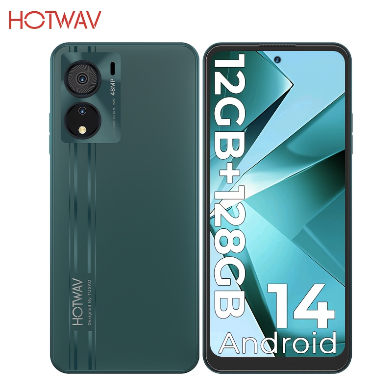 HOTWAV Note 12 EF - 6.8" HD+ дисплей, 12GB RAM + 128GB памет, 48MP+16MP камери, Android 14, Dual SIM, 4G, Wi-Fi, GPS, Face ID - Image 3