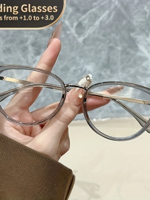 Очилa за четене с форма на пеперуда – диоптрии +1.0 до +3.0, кафяво, черно и сиво