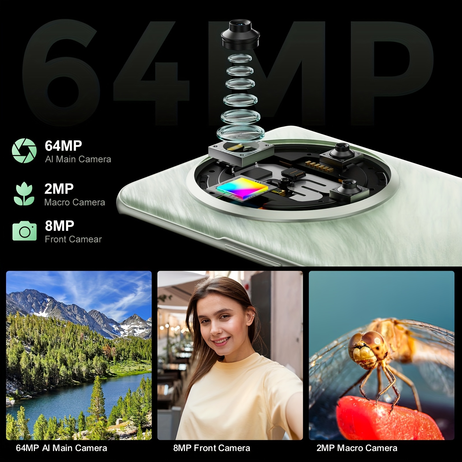 FOSSiBOT S3 Pro 2025 Android смартфон - 6.67" AMOLED + 1.09" вторичен дисплей, 20GB RAM, 128GB/1TB памет, 64MP AI камера, 5000mAh батерия - Image 4