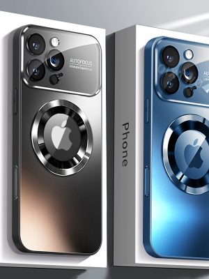 Калъф за iPhone с Пълна Защита – Удароустойчив, Матов, Стъклен Прозорец, Безжично Зареждане