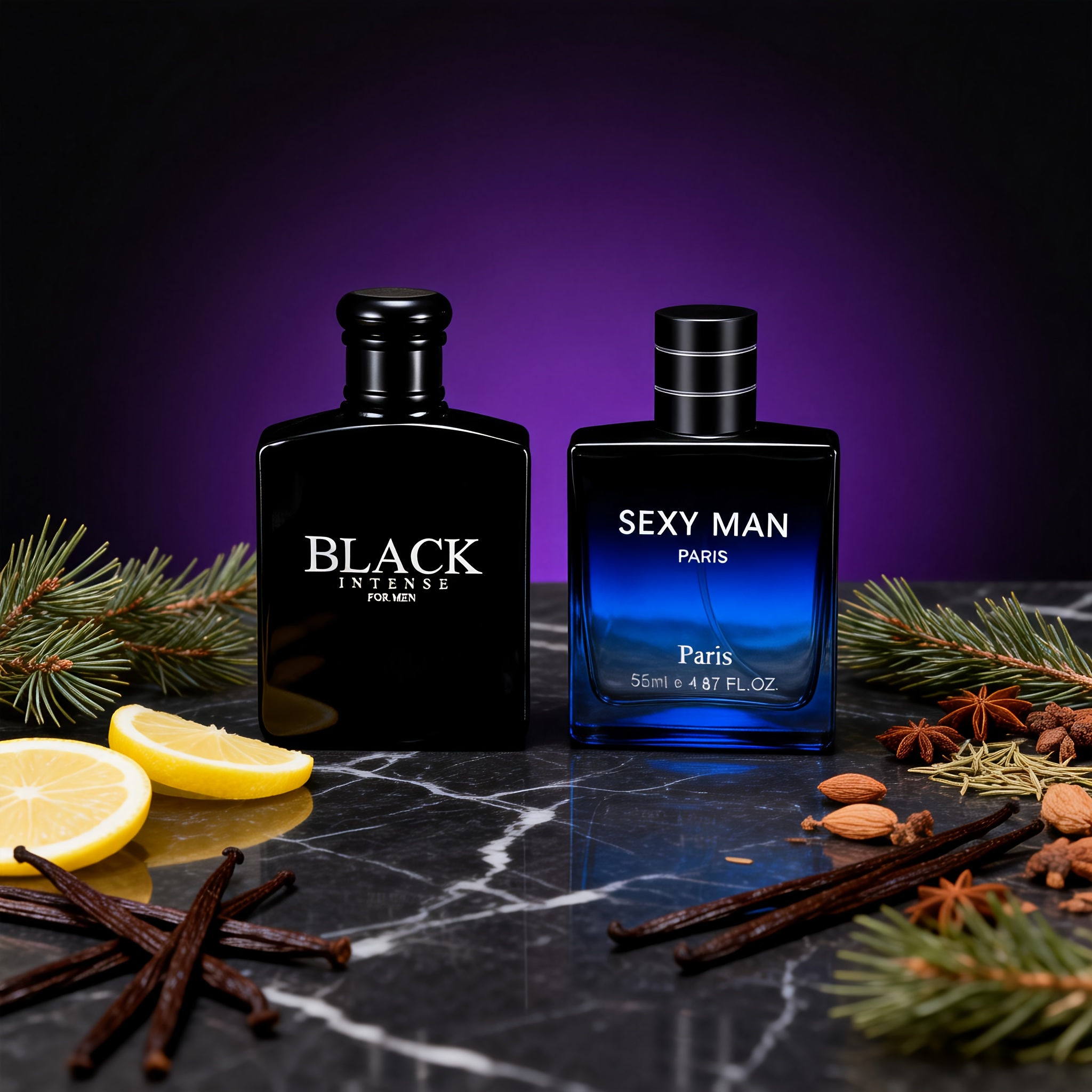 Комплект 2 мъжки парфюма 5.24 FL.OZ – свеж дървесен ориенталски аромат - Image 2