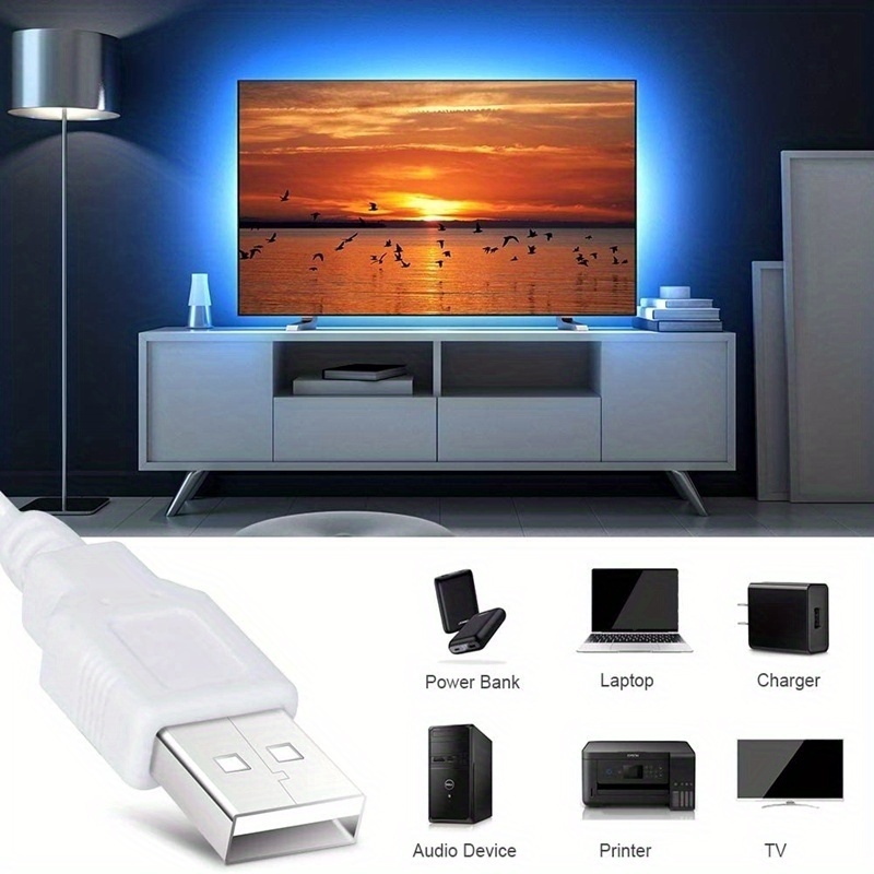 RGB LED ленти LTG‑GEE – управление с дистанционно и приложение, музикална синхронизация, USB захранване - Image 13