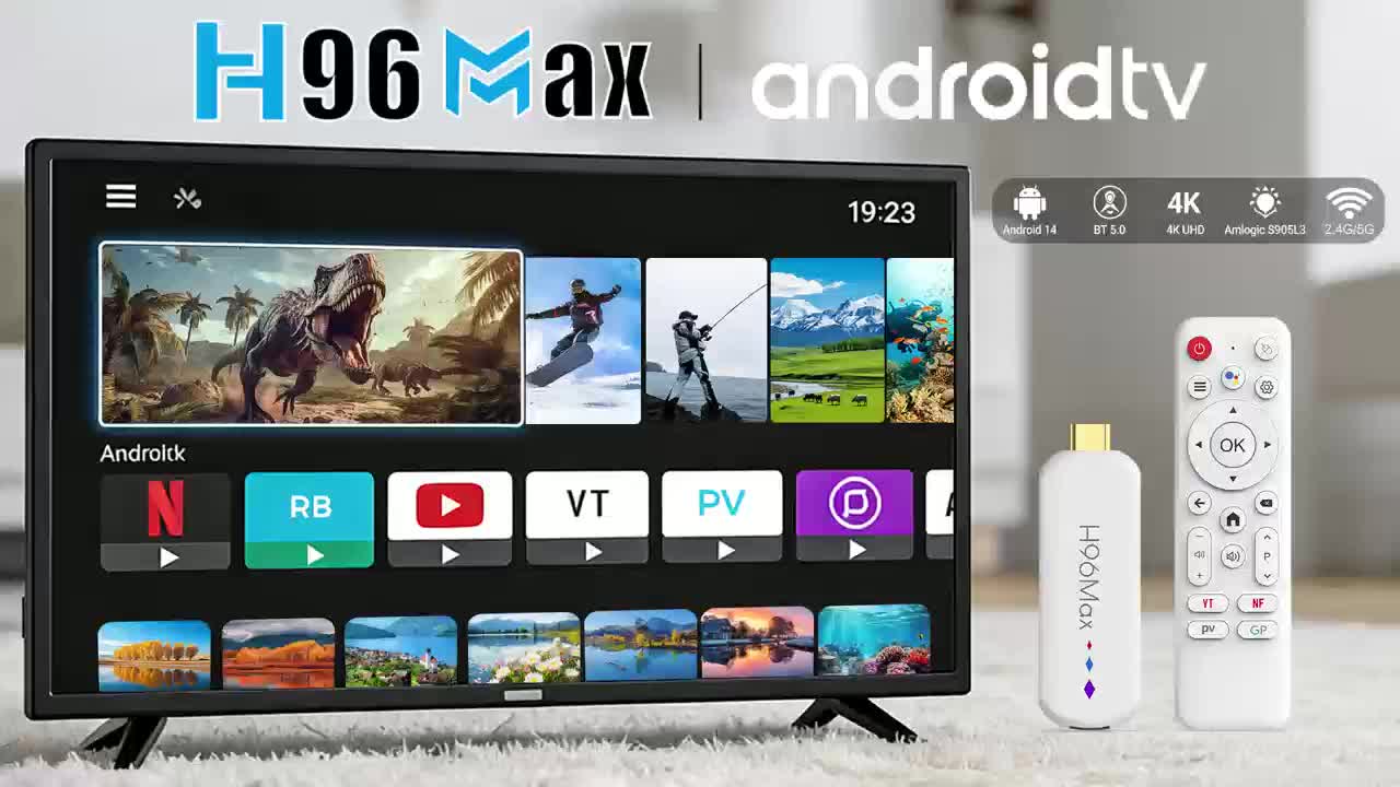 Smart TV Stick H96 MAX – Android 14, 4K Ultra HD, 3D поддръжка, Type‑C, бърз и компактен медиен плейър - Image 12