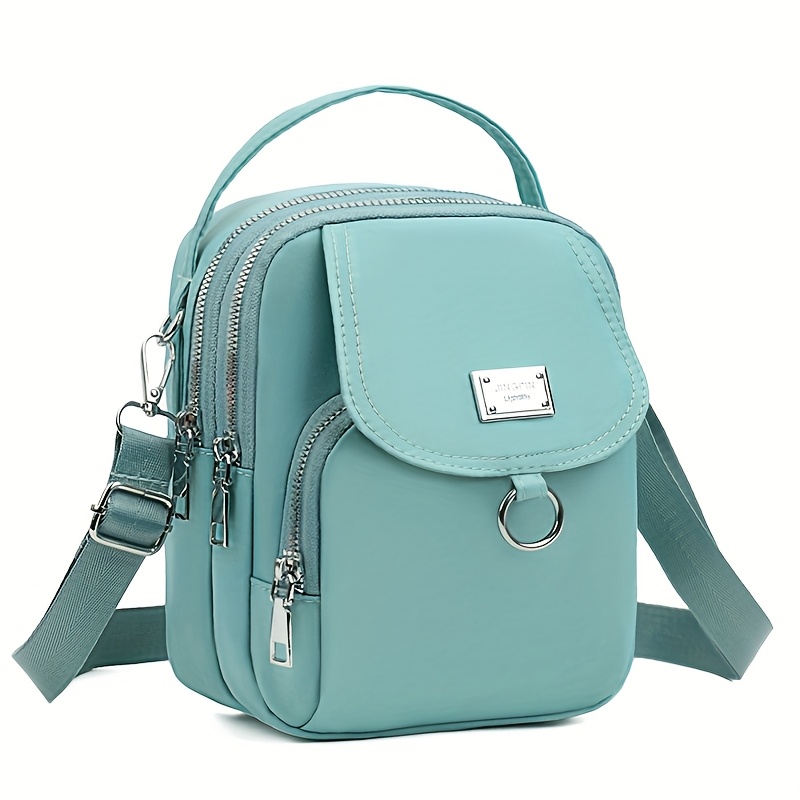 OGEHUAFEE дамска мини чанта през рамо – светлосиня нейлонова crossbody - Image 20