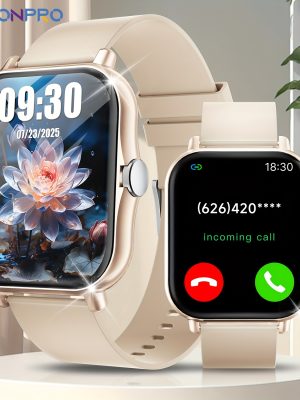 Смарт часовник за мъже и жени 1.83″ – стилен дизайн, Bluetooth обаждания, приложения, будилник и фитнес тракер с над 100 режима