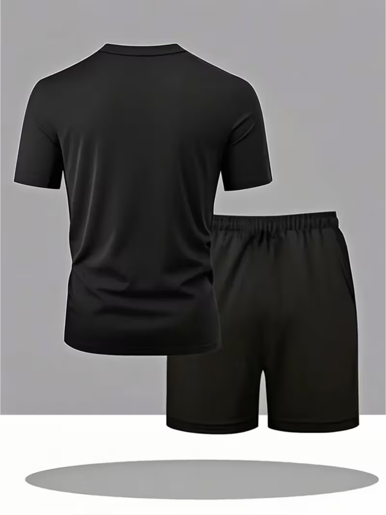 Мъжки спортен комплект тениска и шорти – Cavalli принт, дишащ дизайн - Image 3