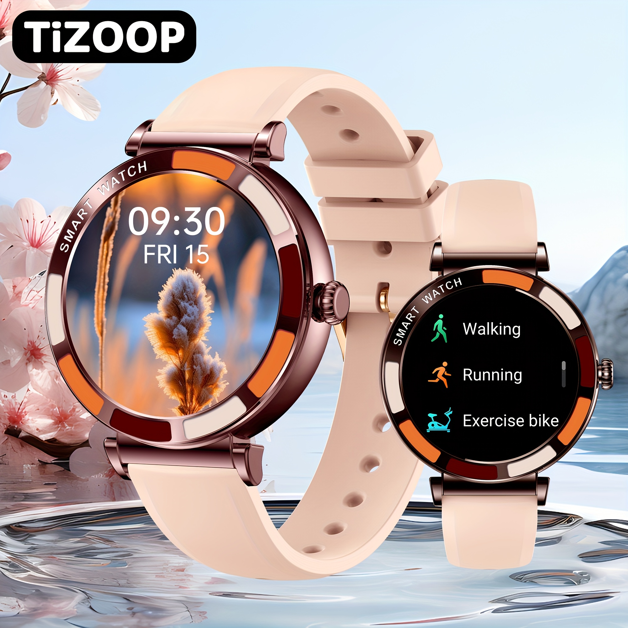 Дамски смарт часовник TiZOOP - 3.23 см тъчскрийн, Bluetooth разговори, IP67 водоустойчив, спортни режими, съвместим с Android и iPhone - Image 6