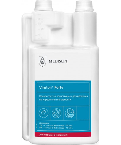 Дезинфектант за едри инструменти "VIRUTON FORTE", концентрат - 1 л