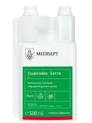 Quatrodes Extra – 1 л | Концентриран Дезинфектант за Повърхности | Medisept