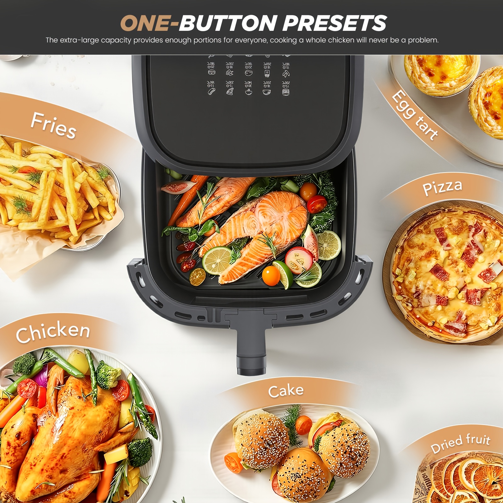 Air fryer Kehot 10L 2000W - фритюрник от неръждаема стомана 304 - Image 6