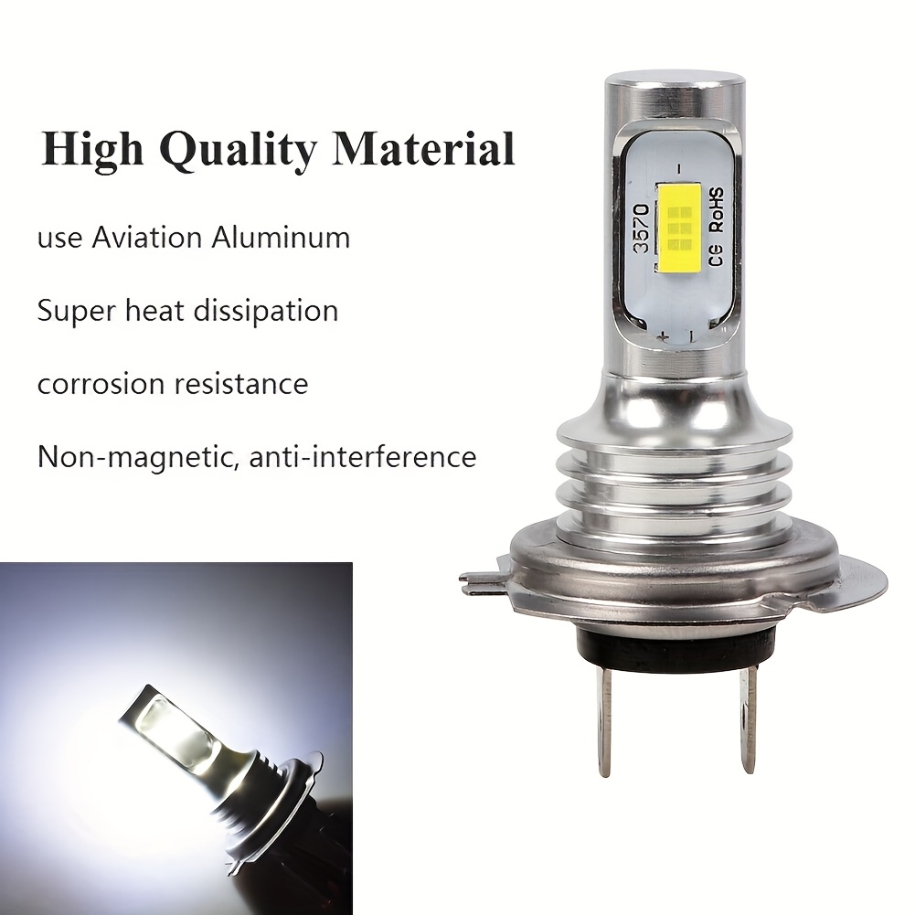 Автомобилни LED Фарове H7 – 2 Бройки, Мъгла, DRL, 12V, 6000K Светлина - Image 4