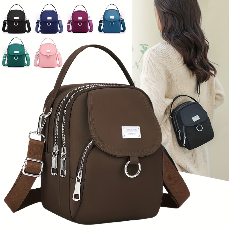 OGEHUAFEE дамска мини чанта през рамо – светлосиня нейлонова crossbody - Image 6