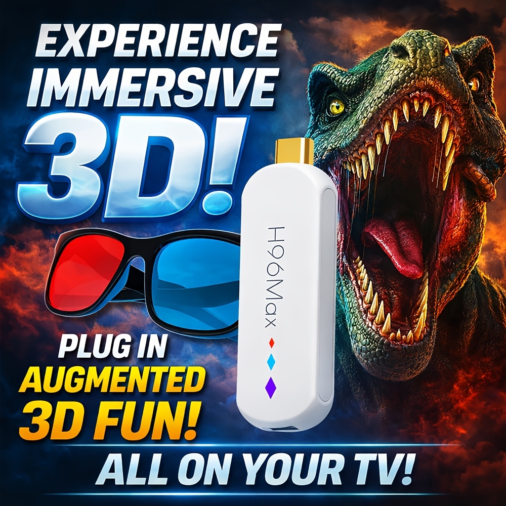H96 Max 2026 Android 14 TV Stick – 4K Ultra HD, AI гласов контрол, Wi‑Fi 6 и 3D поддръжка - Image 5
