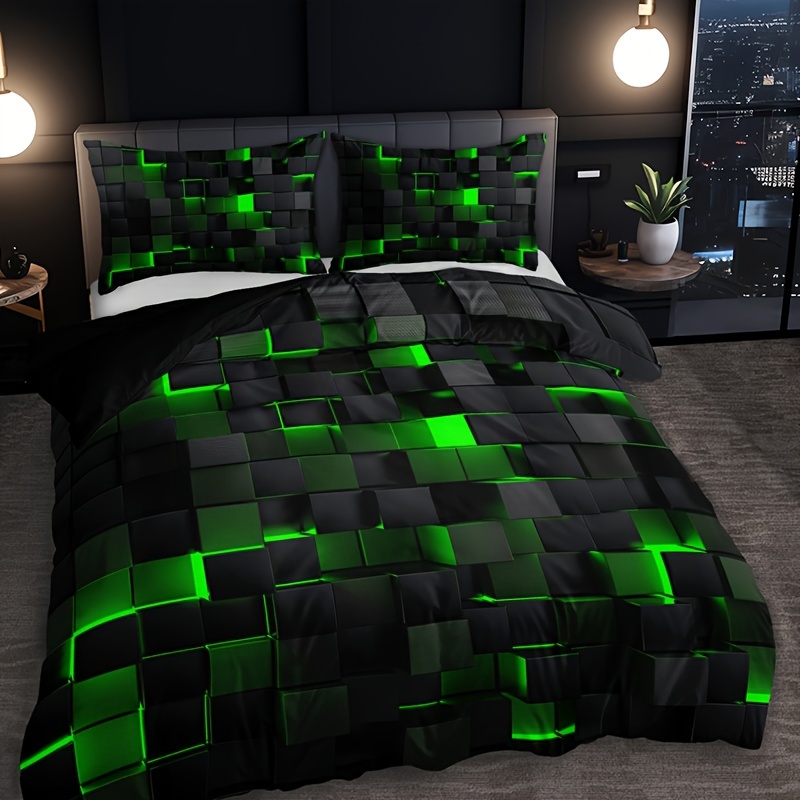 Комплект спално бельо KTABEDDING 3 части – кариран дигитален принт - Image 3
