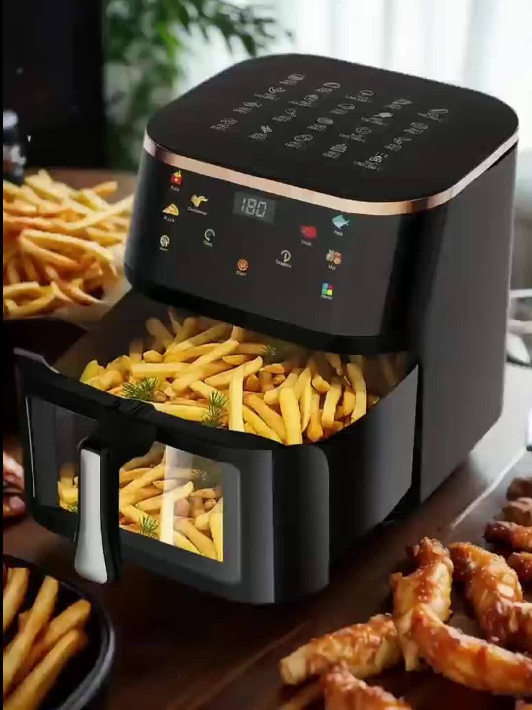 Фритюрник с горещ въздух 10.5 литра 1800W – енергоспестяваща air fryer - Image 12