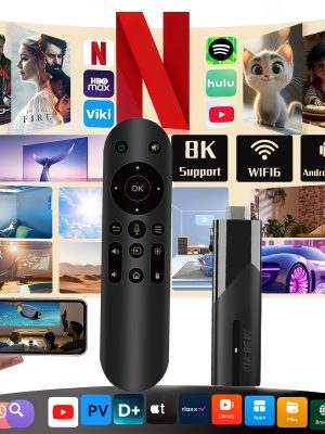 Android 14 Smart TV Box – 4GB RAM + 32GB, 8K поддръжка, AI гласов контрол и Dual WiFi
