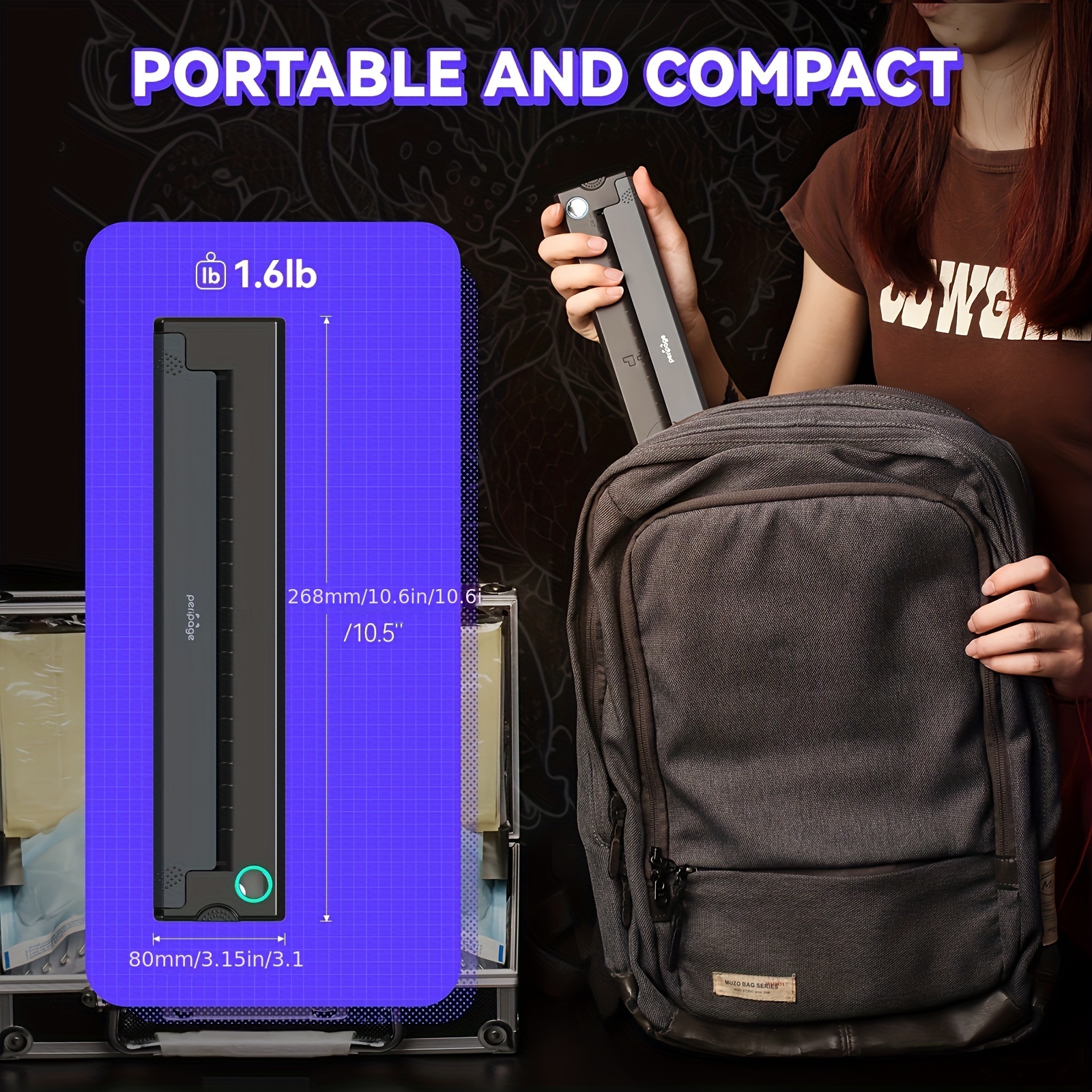 Peripage P90 термопринтер за татуировки – преносим принтер с трансферна хартия - Image 6