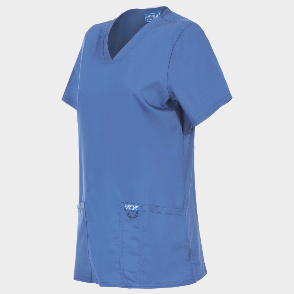 Дамска медицинска туника CHEROKEE V-NECK LIGHT BLUE WWE620 - Image 3