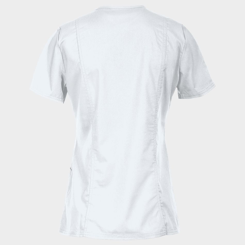 Дамска медицинска туника CHEROKEE WRAP WHITE WWE610 - Image 2