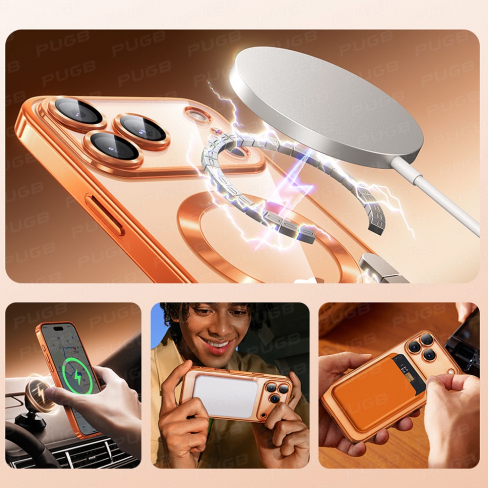Прозрачен магнитен калъф за iPhone 11-17 Pro Max Air Plus – Защита на обектива, мек и здрав - Image 6
