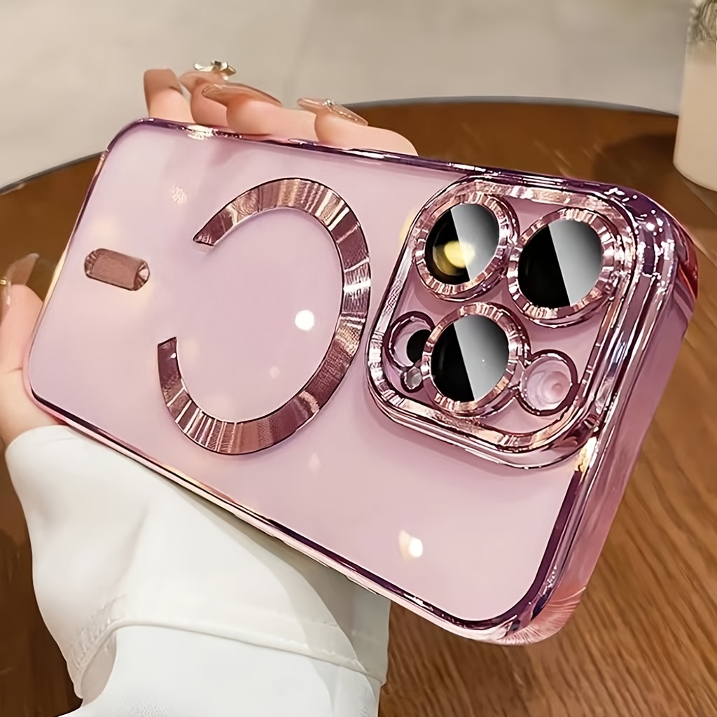 Луксозен TPU кейс за iPhone – Магнитен безжичен заряд, удароустойчив, прозрачен - Image 5