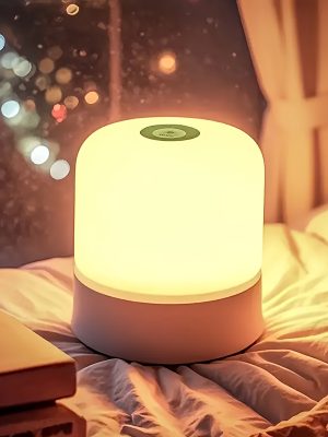 Сензорна LED нощна лампа с USB – мека светлина, 3 режима, подходяща за спалня и домашен уют