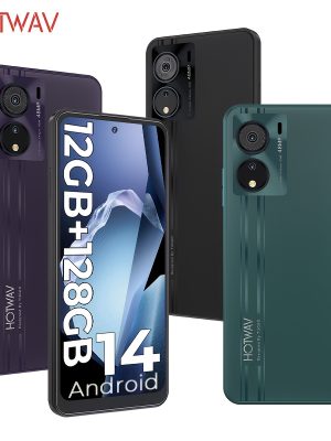 HOTWAV Note 12 EF – 6.8″ HD+ дисплей, 12GB RAM + 128GB памет, 48MP+16MP камери, Android 14, Dual SIM, 4G, Wi-Fi, GPS, Face ID