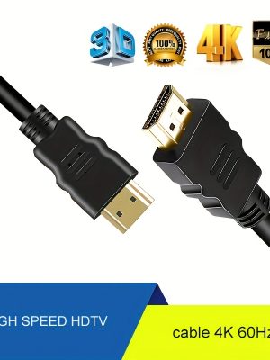 Високоскоростен 4K@60Hz HDTV кабел 2.0 – HDR, ARC, HDCP 2.2, плосък, за монитори и TV