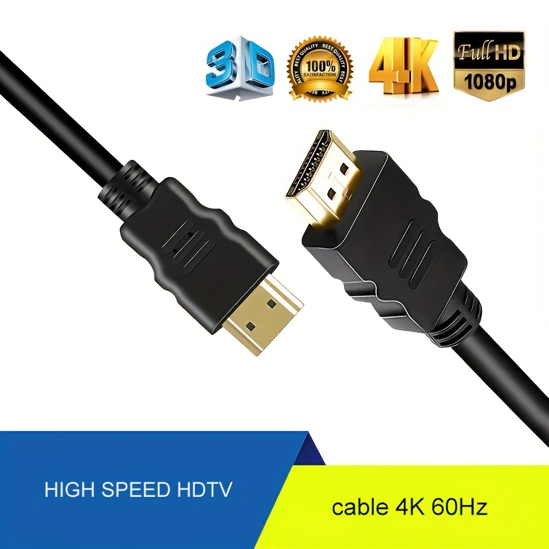Високоскоростен 4K@60Hz HDTV кабел 2.0 – HDR, ARC, HDCP 2.2, плосък, за монитори и TV