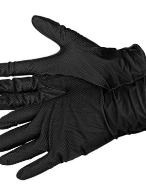 Черни нитрилни ръкавици – 50 бр | Black Nitrile Gloves 8g Diamond Grip ALDENA 8 гр