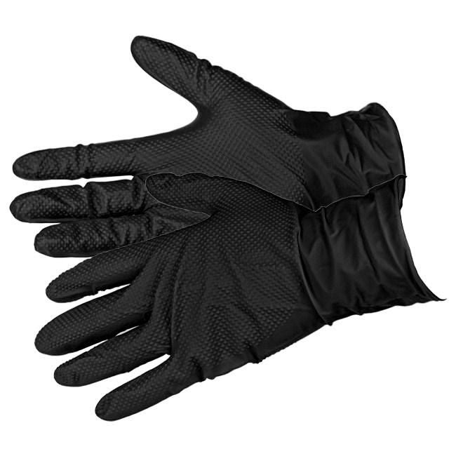 Черни нитрилни ръкавици – 50 бр | Black Nitrile Gloves 8g Diamond Grip ALDENA 8 гр