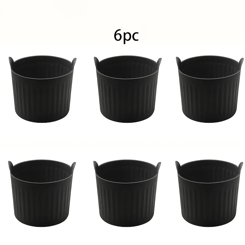 Силиконови форми за мъфини 6 бр - за air fryer и печене на десерти - Image 3