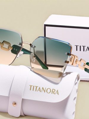 Геометрични очила TITANORA – безрамкови с UV400 защита