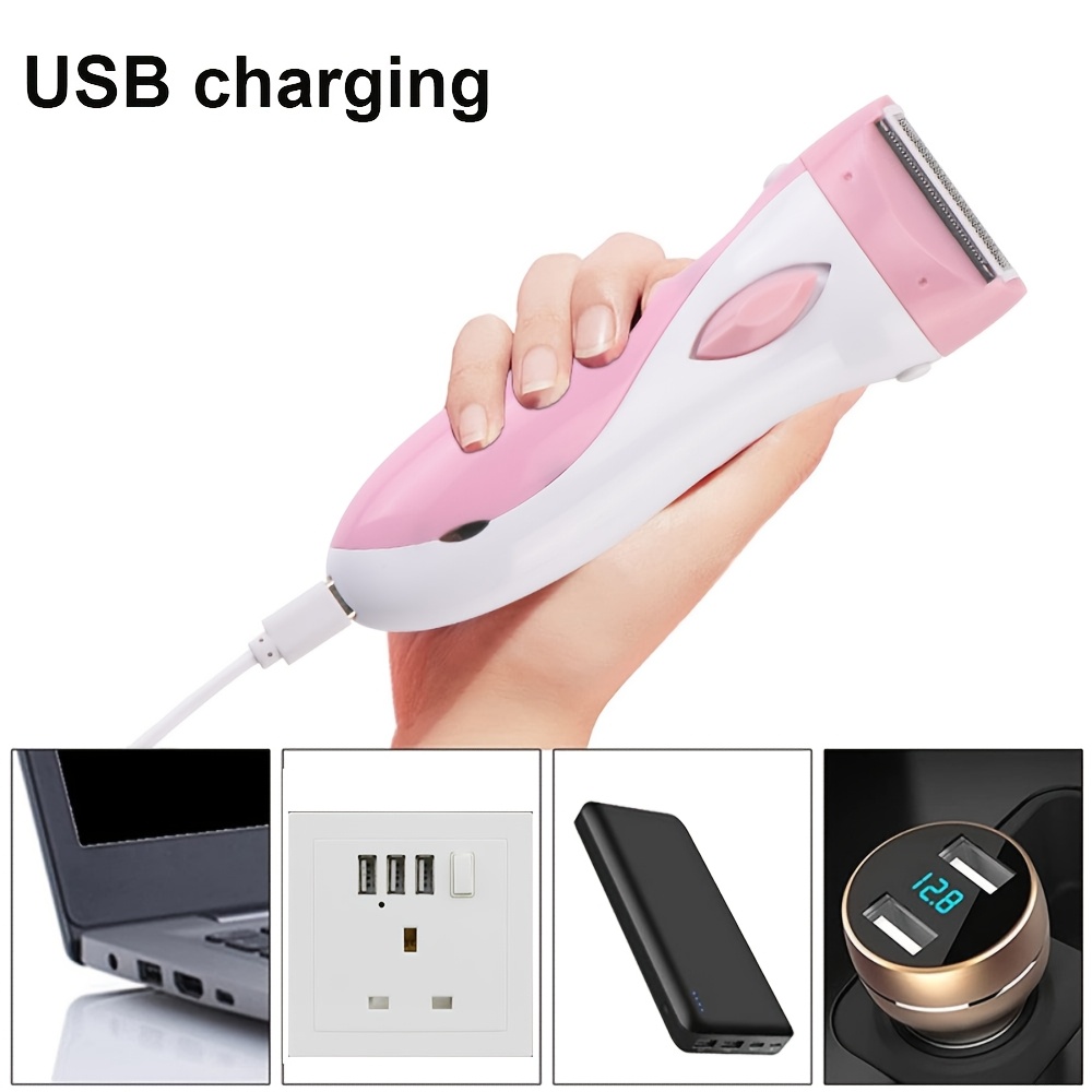 Преносим електрически тример за жени - USB презареждане, безопасно премахване на косми по цялото тяло - Image 7