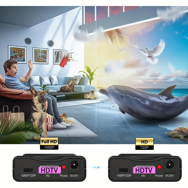 SCART към HDTV конвертор 1080P – висококачествен аудио/видео адаптер за Sky Box и DVD - Image 8