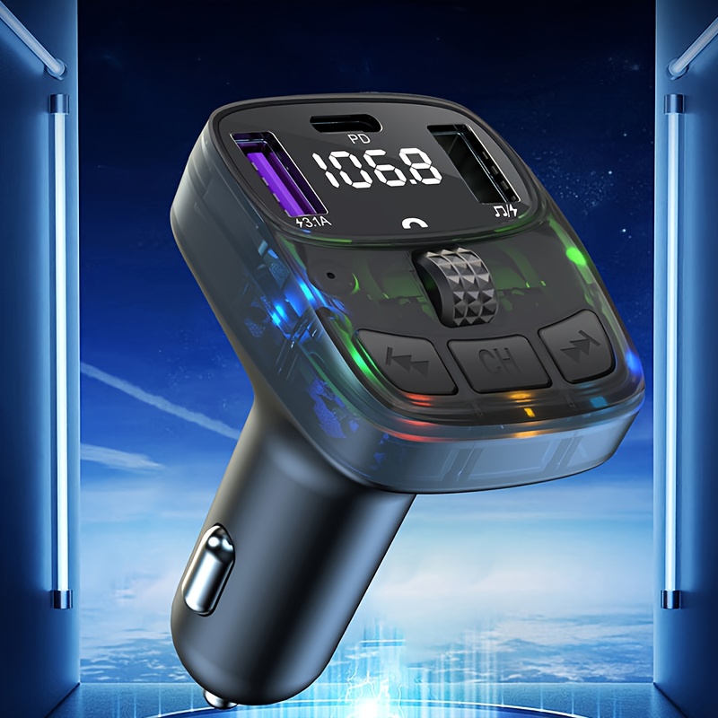 Безжично Зарядно BT5.3 за Smartphones – PD 15W, Авто Захранване, Hands-Free, USB-C - Image 6