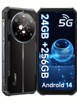 FOSSiBOT F109 5G здрав смартфон – двоен дисплей, 24GB RAM+256GB памет, 10600mAh батерия, 6.74″ HD+ екран, 50MP камера, Android 14