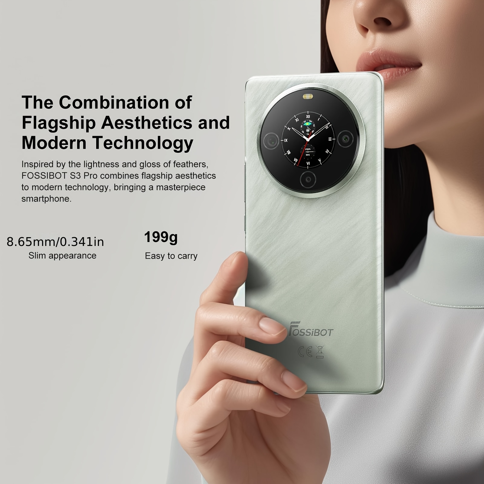 FOSSiBOT S3 Pro 2025 Android смартфон - 6.67" AMOLED + 1.09" вторичен дисплей, 20GB RAM, 128GB/1TB памет, 64MP AI камера, 5000mAh батерия