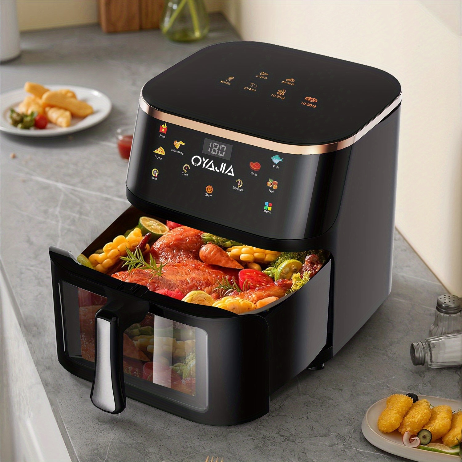 Фритюрник с горещ въздух 10.5 литра 1800W – енергоспестяваща air fryer - Image 6