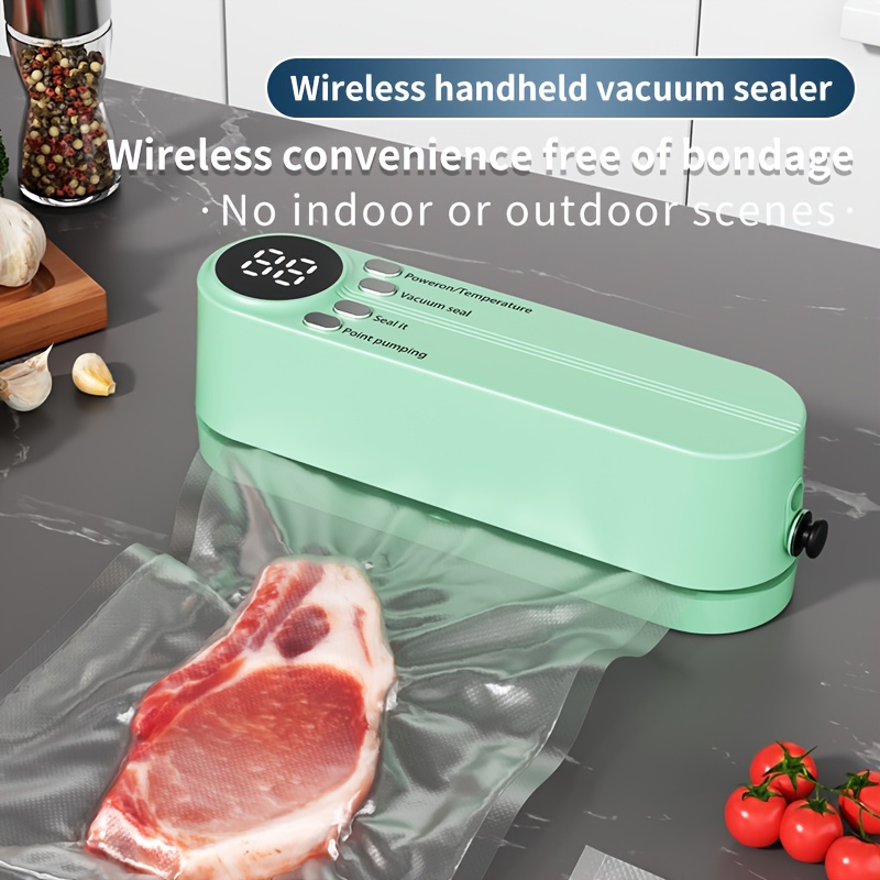 Безжична вакуум машина за храна USB - преносим уред с батерия 1200mAh - Image 3