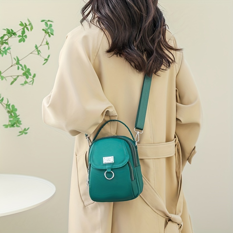 OGEHUAFEE дамска мини чанта през рамо – светлосиня нейлонова crossbody - Image 16