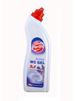 Почистващ гел за тоалетна с аромат на лавандула Perilis Active WC Gel 3 in 1  750 мл