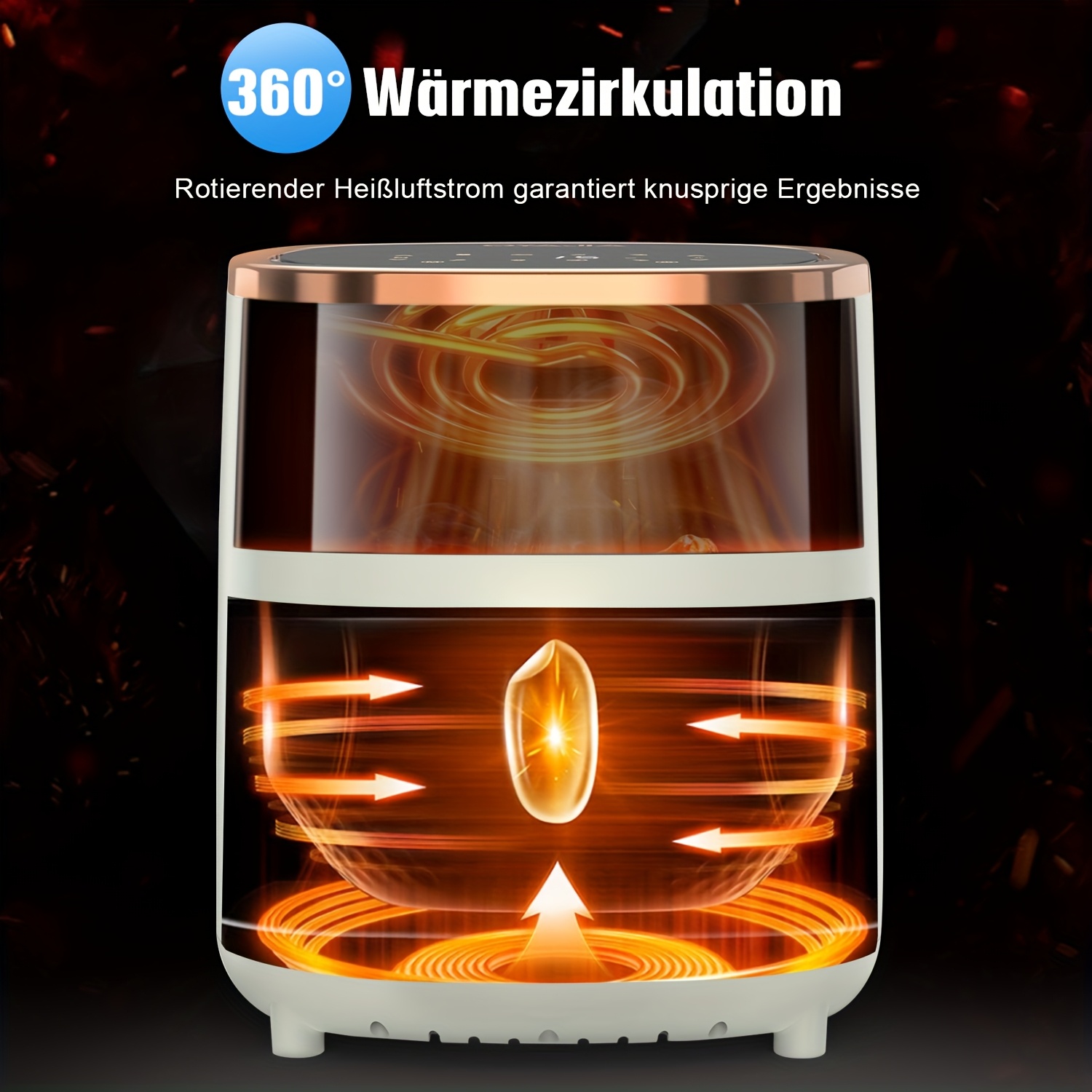 Фритюрник без Мазнина 4L/5L – Идеален за Хрупкави Закуски, Семейни Вечери и Домашни Барбекюта - Image 10